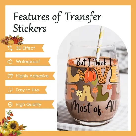 8 Sheets Thanksgiving Pumpkin Gnome Rub on Transfer {4}