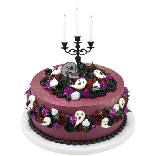 Metallic Skull Cupcake Rings 12 Count {3}