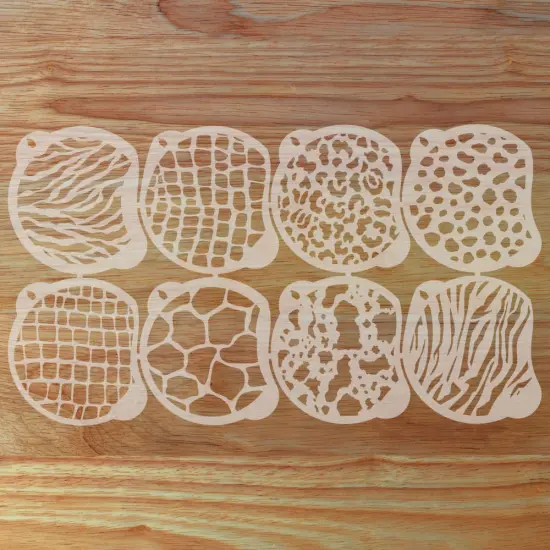 Animal Print Face Painting Stencil Set | Perfect for Face Painting, Temporary Tattoos, Birthday Party | Designer Stencils | {1}