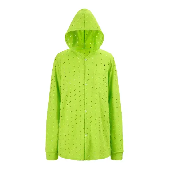 1 Yard Eyelet Jacquard Stretch Fabric 4-Way Floral Polyester Spandex for Dance & Swimwear 53&Prime; Width Knockout Pink {5}