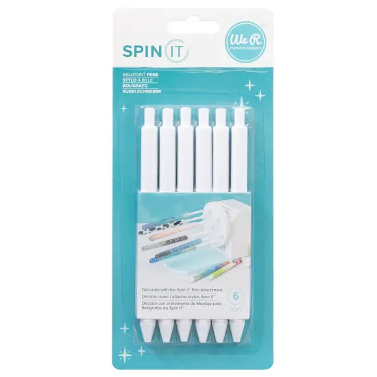We R Spin It Pens 6/Pkg-Unfinished {1}