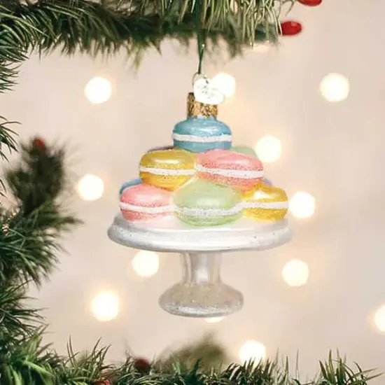 Old World Christmas 3.5 Inch Fancy Macarons Christmas Tree Ornament , Confectionary Dessert Multicolored {3}