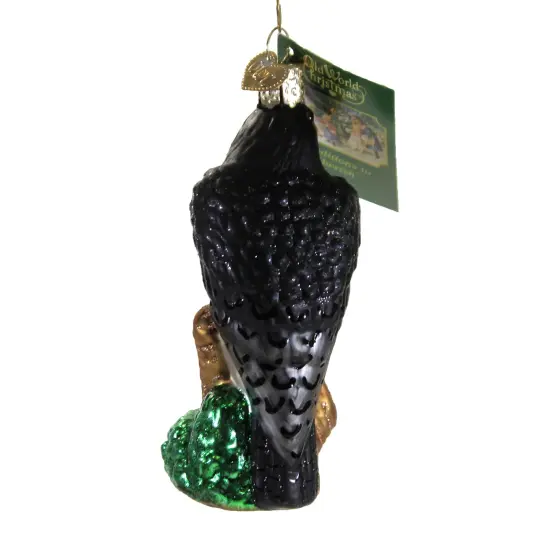 Old World Christmas 4.0 Inch Peregrine Falcon Tree Ornament , Duck Hawk Multicolored {2}