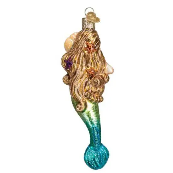 Old World Christmas 5.0 Inch Mermaid Christmas Tree Ornament , Fish Tail Love Sea Multicolored {2}