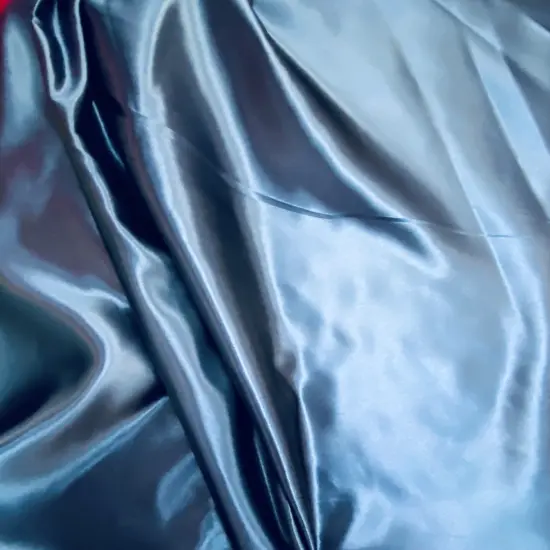 1 Yard Navy Bridal Satin Fabric Smooth Sheen for Tablecloths Curtains Garments 58/60" Wide {3}