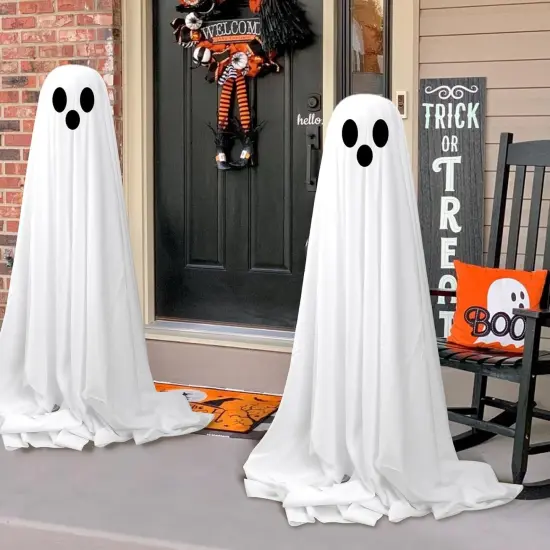 2 Packs Light Up Ghost-Lighted Spooky Ghost Decor {2}