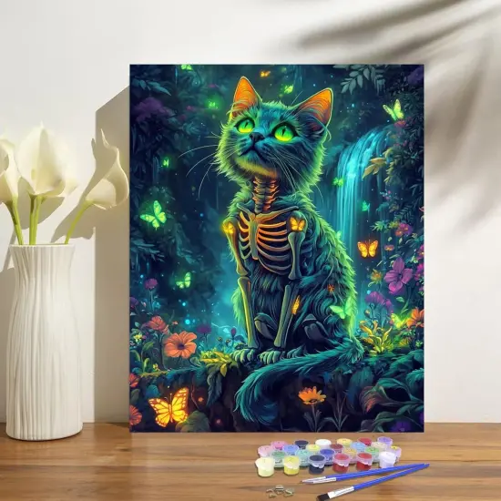 Cat Paint by Numbers Kit - 16x20 Inch (YF038) {2}