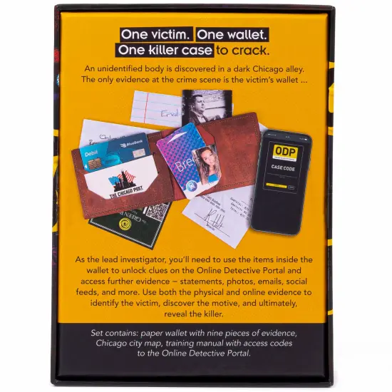 Professor Puzzle: Evidence: Hush Money - Unique Detective Crime-Solving Game, Chicago Murder Mystery, Physical-Online Evidence, Ages 14+, 1-4 Players {3}