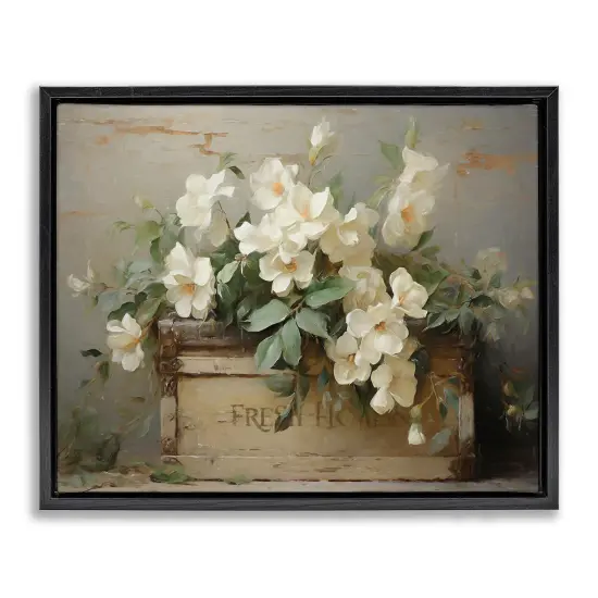 Stupell Industries Fresh Rustic Flowers Floating Frame Design By Ramona Murdock {1}