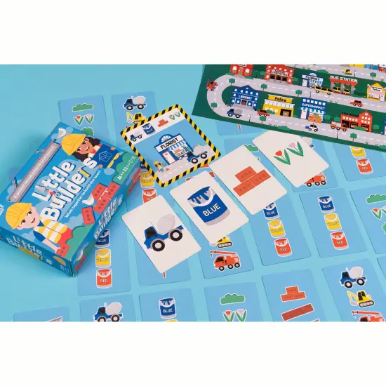 Professor Puzzle: Little Builders - Memory & Collection Card Game, Work Together To Build The Town, Ideal Starter Game, Teamwork, Kids 4+, 2-5 Players {4}