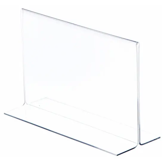 Plymor Clear Acrylic Sign Display / Literature Holder (Bottom-Load), 8.5" W x 5.5" H {1}