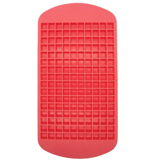 Handy Housewares Flexible Silicone Easy-Release Mini Crushed Ice Cube Tray - Each Makes 160 Small Ice Cubes Pink {1}