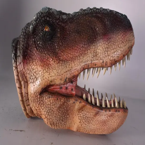 T-Rex Dinosaur Head Medium Life Size Statue {6}