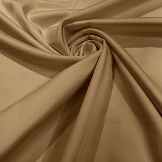 1 Yard Matte Stretch L'amour Satin Fabric 60 Inches Wide Dark Gold {4}