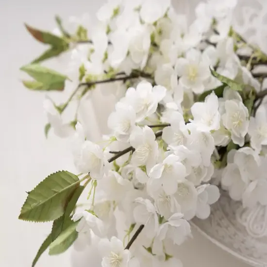 4pcs Artificial Cherry Blossom Stems Silk Peach Blossom Branches Long Stems for Vase Arrangements Home Wedding Table Decor Pink {3}