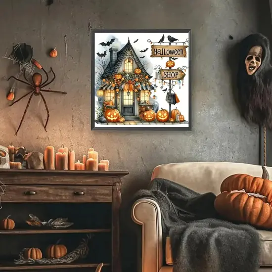 13.8x13.8 Inch - 5D Halloween Diamond Painting Kits for Adults Beginners {3}