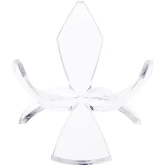 Plymor Clear Acrylic Ball or Sphere Flower Petal Display Holder Stand, 2.125" H x 3" W x 3" D {1}