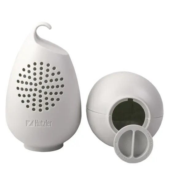 Hutzler Refrigerator Freshener Odor Absorber Eliminator - Just Add Baking Soda Gray {3}