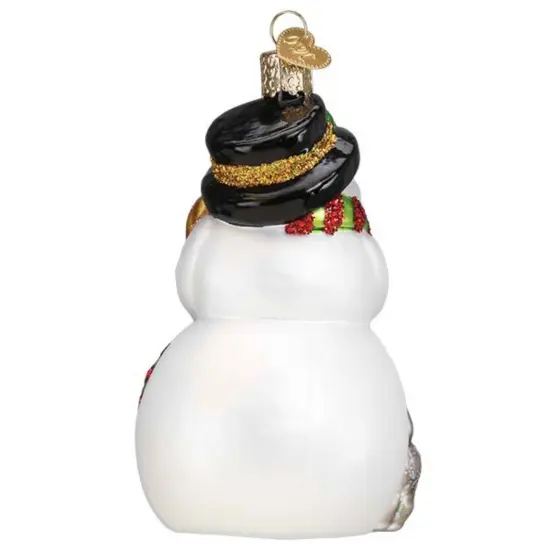 Old World Christmas 4.5 Inch Snowman With Playful Pets Tree Ornament , Dogs Cats Ornament Multicolored {2}