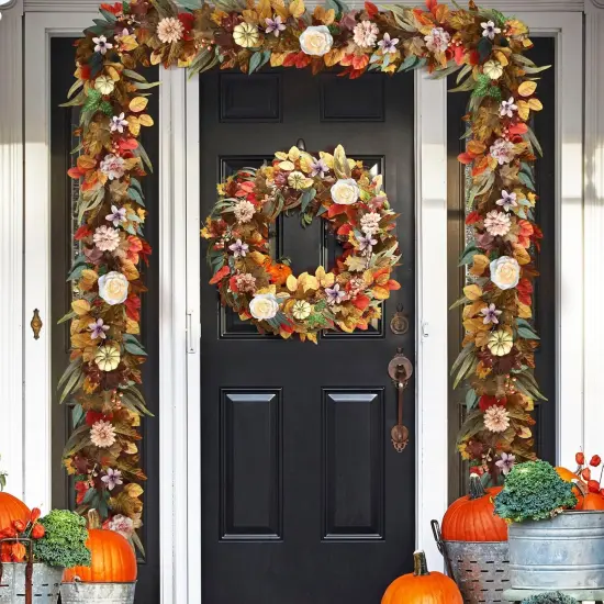 Fall Garland with Lights {5}