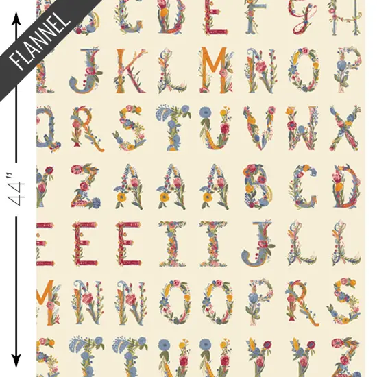 Joyeux Alphabet Flannel Panel in Two (f2008) | Art Gallery Flannel | AGF Studio | Art Gallery {1}