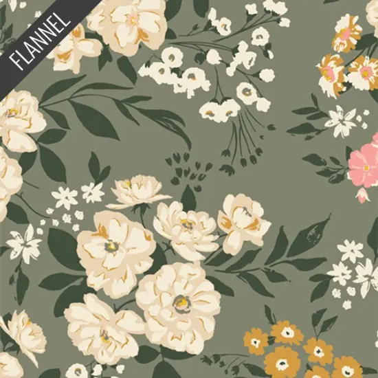 Garden Sonnet Flannel in Dim (f39200a) | Art Gallery Flannel | AGF Studio | Art Gallery {1}
