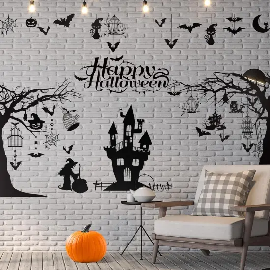 3 Sheets Halloween Wall Decals {1}