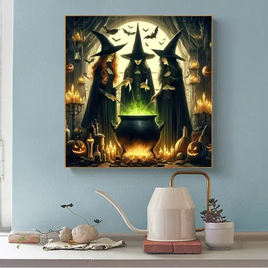 Halloween Witches Diamond Painting Kit {2}