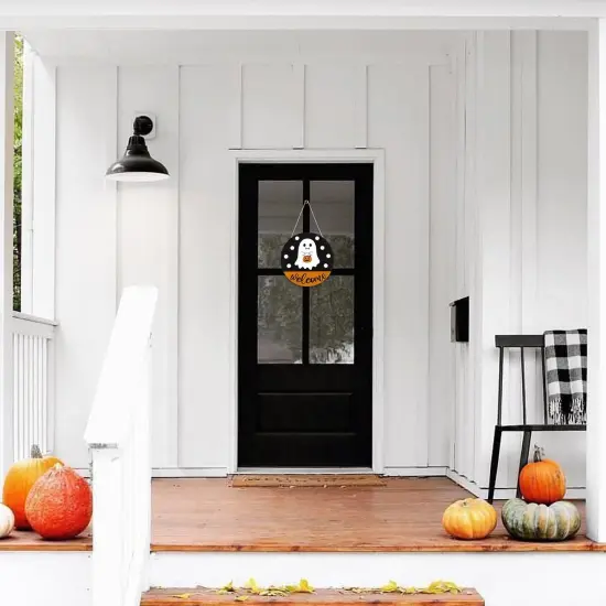Halloween Decorations Door Hanging Sign - Cute Ghost {4}