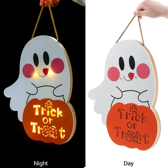Halloween Door Sign with Light {4}