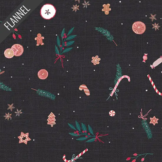 Christmas Potpourri Flannel in Wintertale (f12250) | Art Gallery Flannel | AGF Studio | Art Gallery {1}