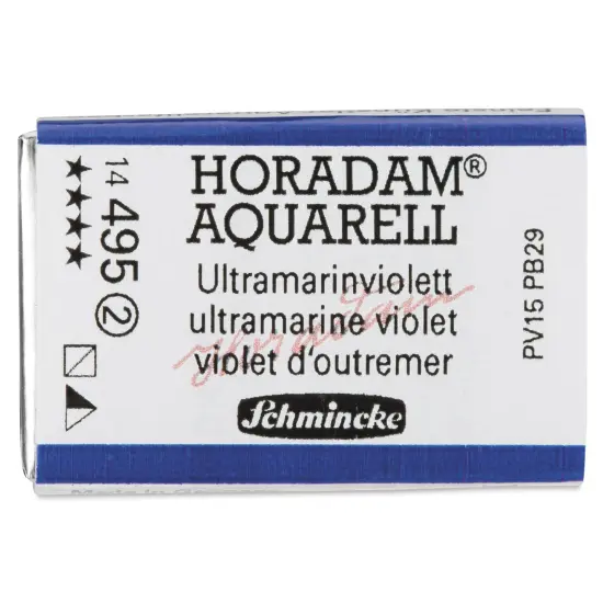 Schmincke Horadam Aquarell Watercolor - Ultramarine Violet, Full Pan {1}