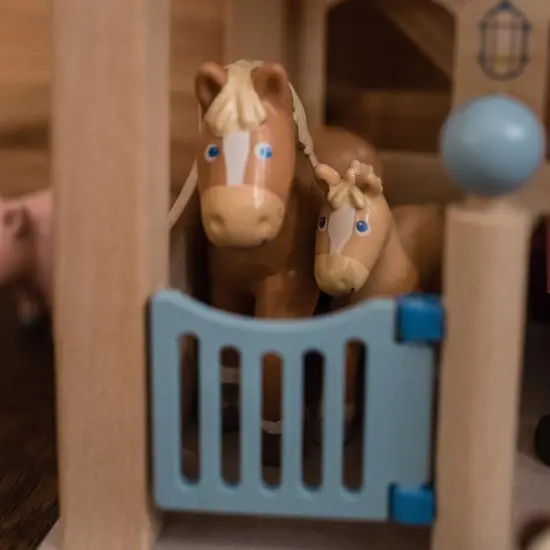 HABA Little Friends Foal Lissi - 3.75" Farm Animal Toy Horse Figure Multicolor {4}