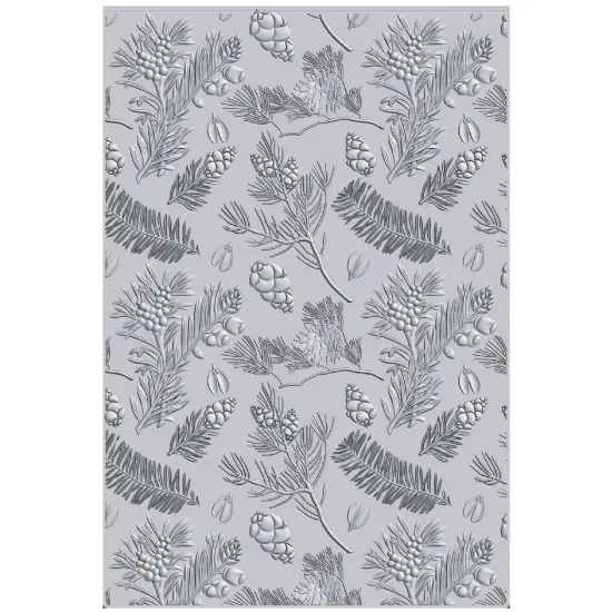 Sizzix 3D Textured Embossing Folder By 49 And Market-Pines {5}