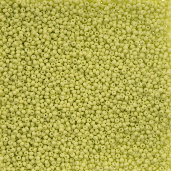 John Bead 11/0 Opaque Dyed Solgel Czech Glass Seed Beads, 250g Light Green {1}