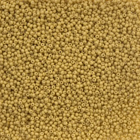 John Bead 11/0 Opaque Dyed Solgel Czech Glass Seed Beads, 250g Mustard {1}