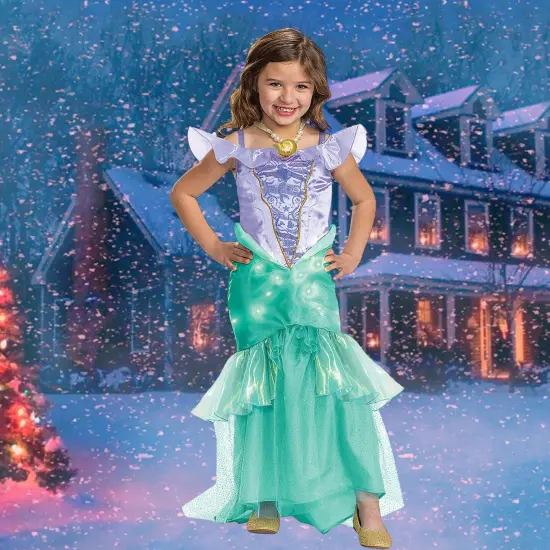 Ariel Prestige Kids Costume with Lights and Sound for Magical Mermaid Dress Up {5}