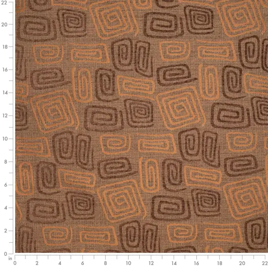 Copper - Brown AbstractGeometric Upholstery Fabric 54 Inches" {2}