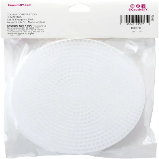 CousinDIY Clear Plastic Canvas Shape - 4.5" Circles, 10 pack {2}