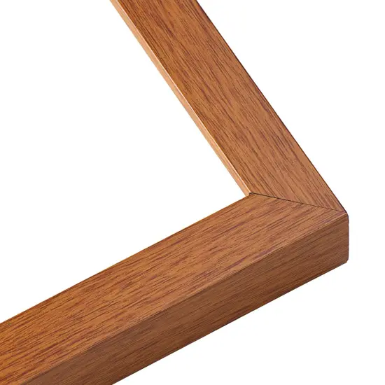 Square Modernist Brown Picture Frame - UV Acrylic, Foam Board Backing, Hanging Hardware {3}