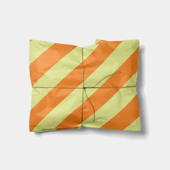Orange and Yellow Colorful Striped Gift {1}