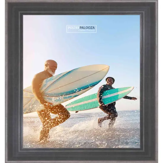 Elegant Silver Picture Frame - UV Acrylic, Backing Board, Hanging Hardware Included {4}