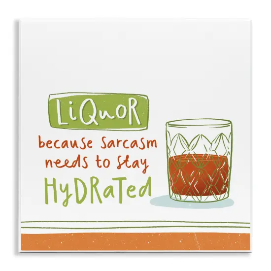 Stupell Industries Funny Liquor Phrase Wall Plaque Art Design by Courtney Morgenstern {1}