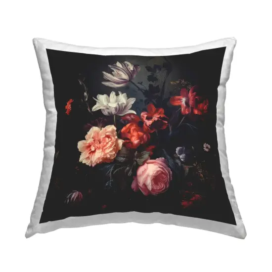 Victorian Floral Elegance Design by Lazar Studio Throw Pillow  {1}