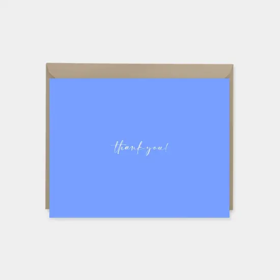 Blue Script Note Cards {3}