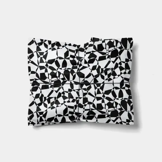 Geo Shapes Black & White Gift Wrap {1}