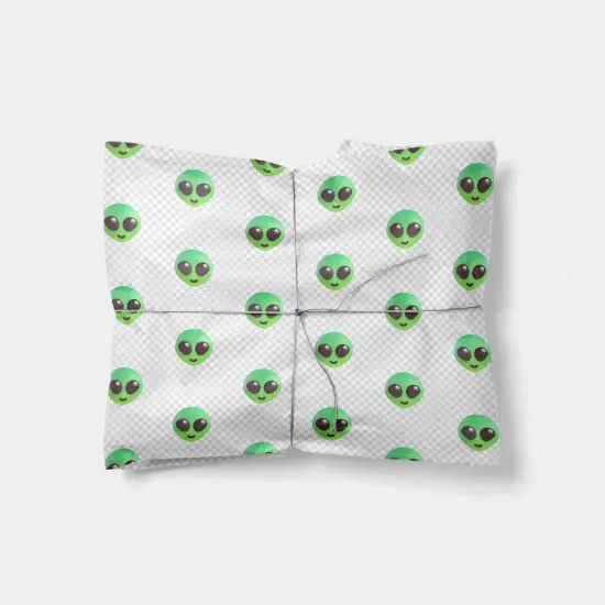 Alien Emoji Gift Wrap {1}