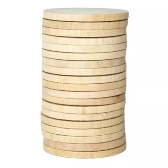 Kitcheniva Round Wooden Disc Circles Paint Stain Stamp Crafts DIY {2}