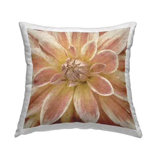 Ombre Flower Petals Design by Alonzo Saunders&nbsp; Outdoor Printed Pillow  {1}