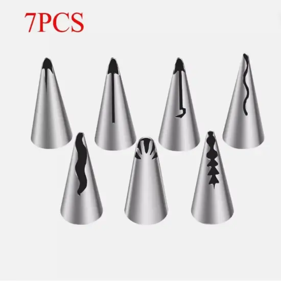 Icing Piping Tips Ruffle Tips 7 PC {1}